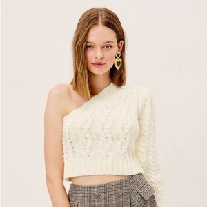 For Love and Lemons Quinn One Shoulder Sweater
